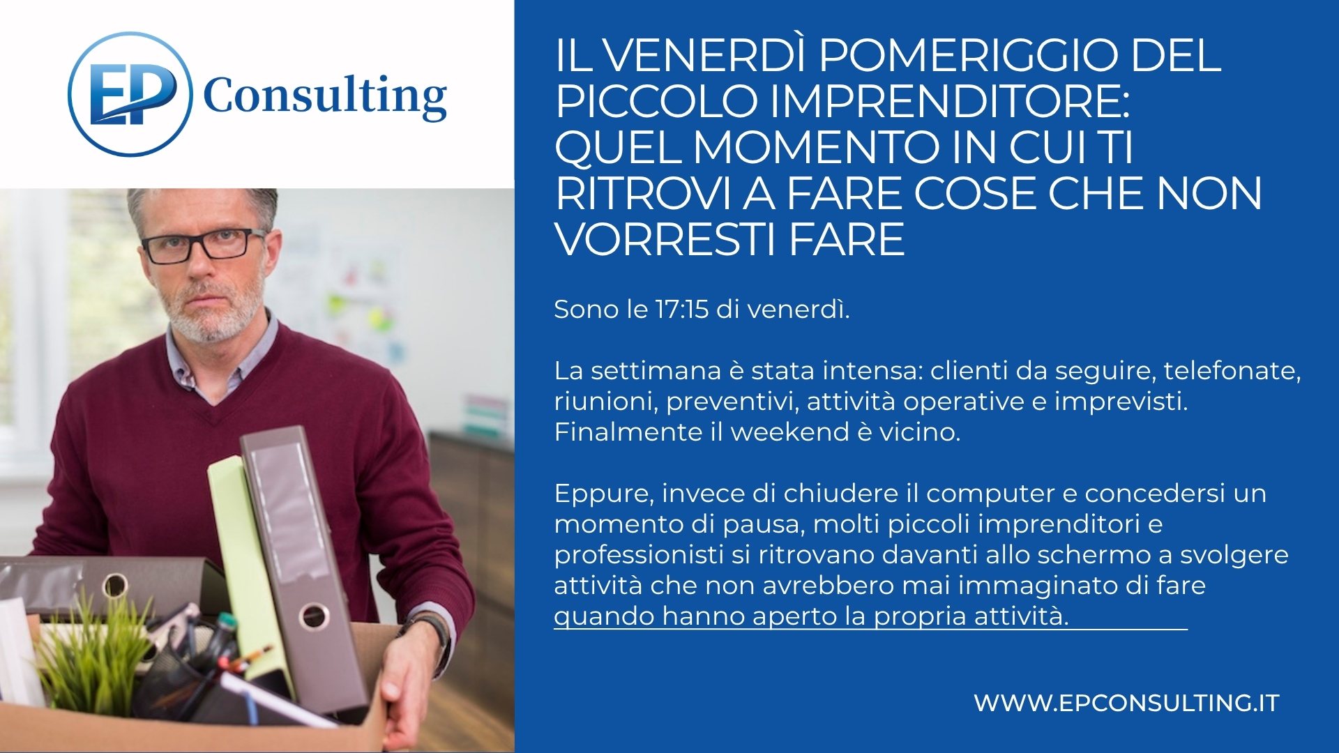 EP Consulting Consulente Amministrativa e Contabile da remoto segretariato organizzazione e digitalizzazione documentale per pmi e piccoli imprenditori