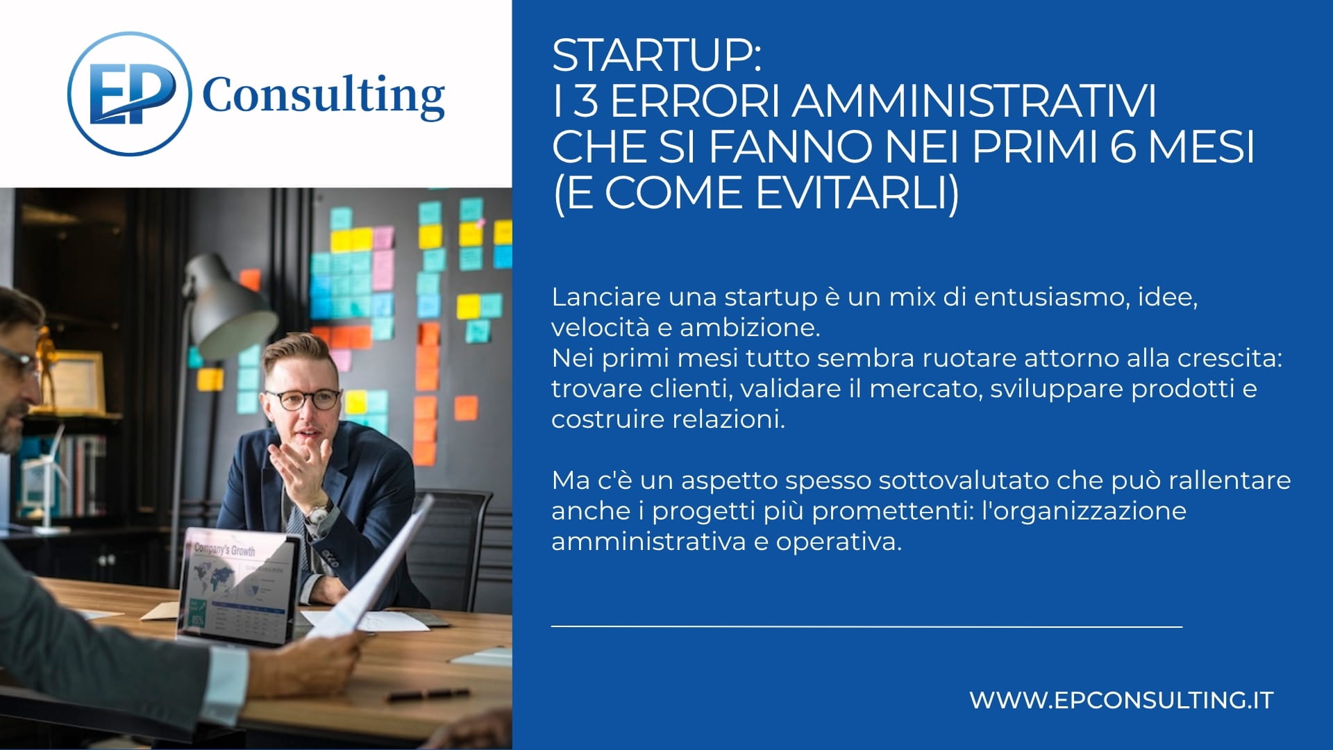EP Consulting Consulente Amministrativa e Contabile da remoto per startup