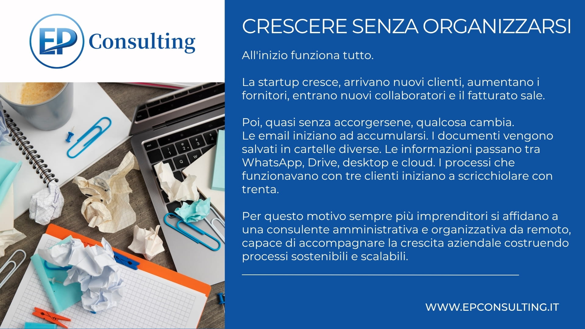 Crescere senza organizzarsi: l’errore silenzioso che sta rallentando molte piccole imprese